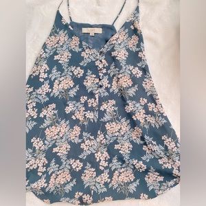 Loft shell tank. Spaghetti strap. Loose fit. Worn 2 times.